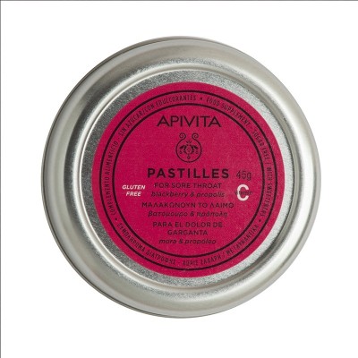 Apivita Pastillas Garganta con Mora & Propóleo