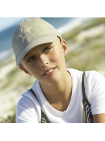 Gorra Junior Beige con Estrella Bordada + Bolsa de Regalo - Carebell