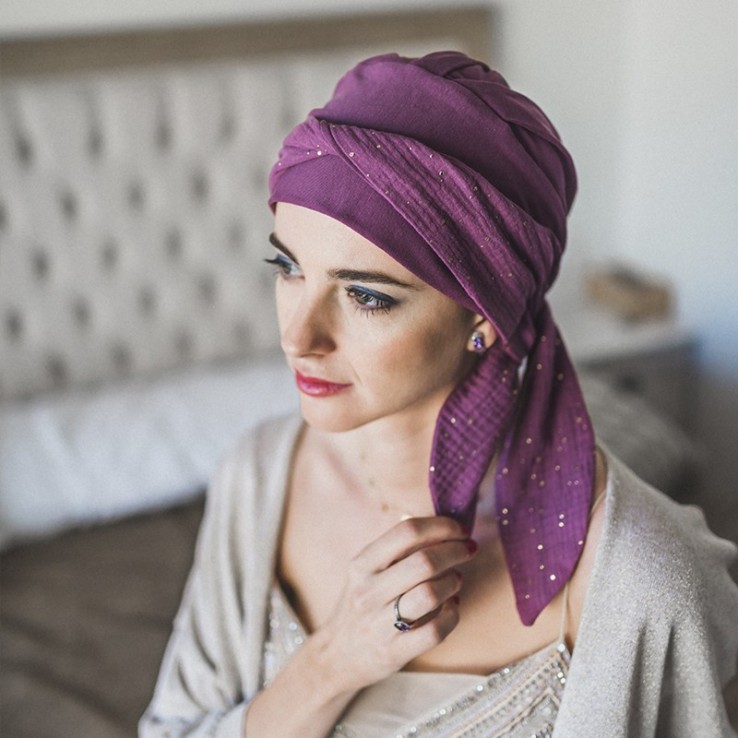 Pañuelo Smooth Malva Gold · Carebell