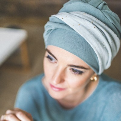 Turbante Elegance Aguamarina Gold 2