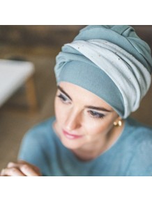Turbante Elegance Aguamarina Gold