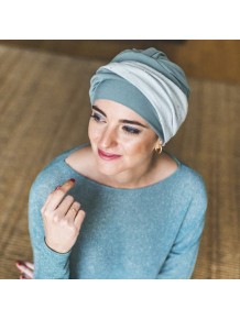 Turbante Elegance Aguamarina Gold