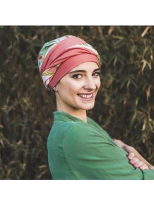 Turbante Elegance Coral Exotic