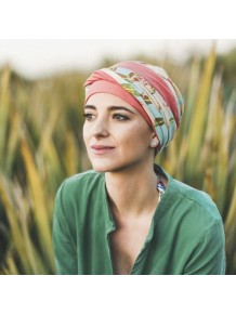 Turbante Elegance Coral Exotic