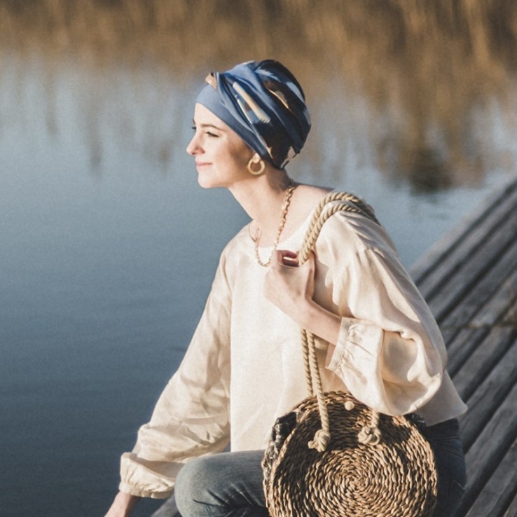 Turbante Elegance Indigo · Carebell