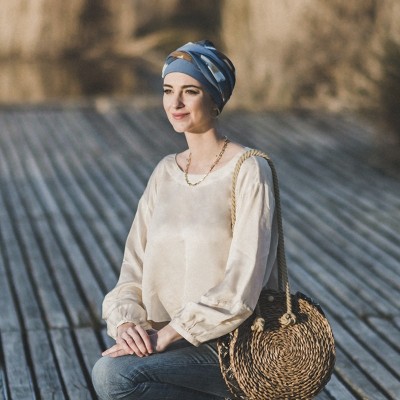 Turbante Elegance Indigo · Carebell 2
