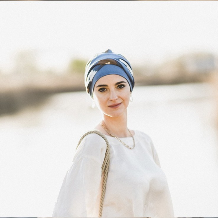 Turbante Elegance Indigo · Carebell