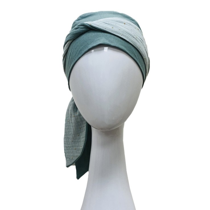 Pañuelo Smooth Aguamarina Gold · Carebell