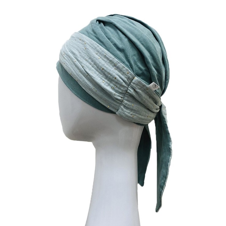 Pañuelo Smooth Aguamarina Gold · Carebell