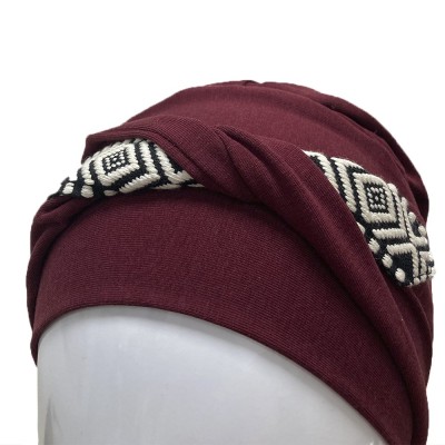 Pañuelo Smooth Ikat Burdeos · Carebell 2