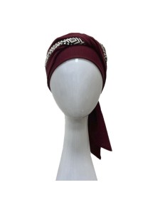 Pañuelo Smooth Ikat Burdeos · Carebell