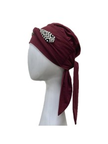 Pañuelo Smooth Ikat Burdeos · Carebell