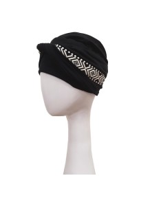 Turbante Confort Ikat Negro · Carebell