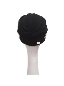 Turbante Confort Ikat Negro · Carebell