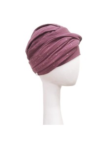 Turbante Elegance Malva Gold · Carebell