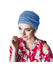 Turbante Oncológico Básico Mar Bambú (Drapeado con Volumen) - Carebell