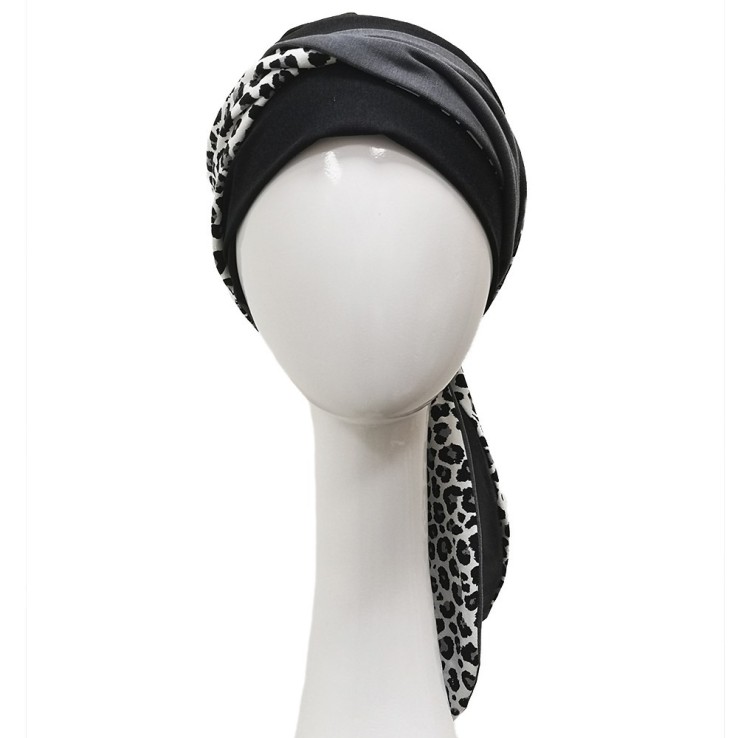 Pañuelo Smooth Leopard Grey · Carebell