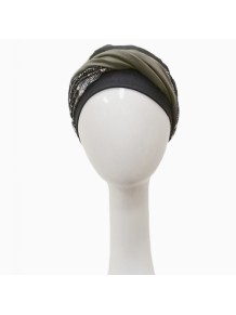 Turbante Elegance Paisley Black · Carebell