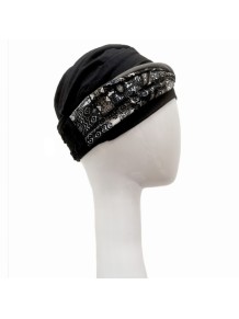 Turbante Elegance Paisley Black · Carebell