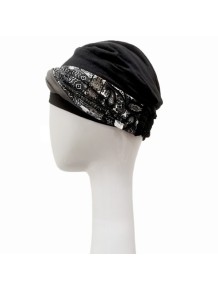 Turbante Elegance Paisley Black · Carebell