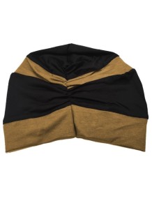 Masumi - Turbante Amelia Black & Taupe (Algodón)