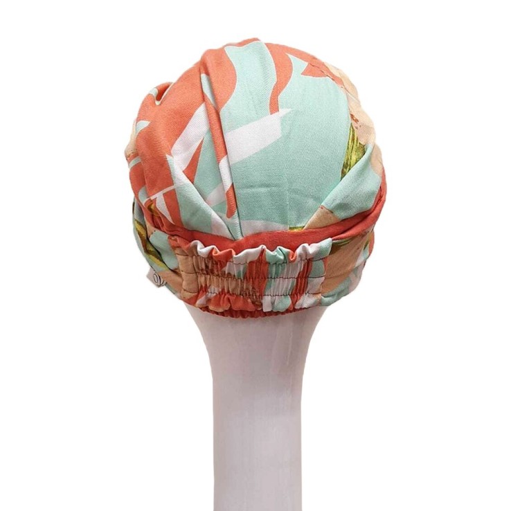 Turbante Elegance Coral Exotic