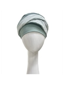 Turbante Elegance Aguamarina Gold