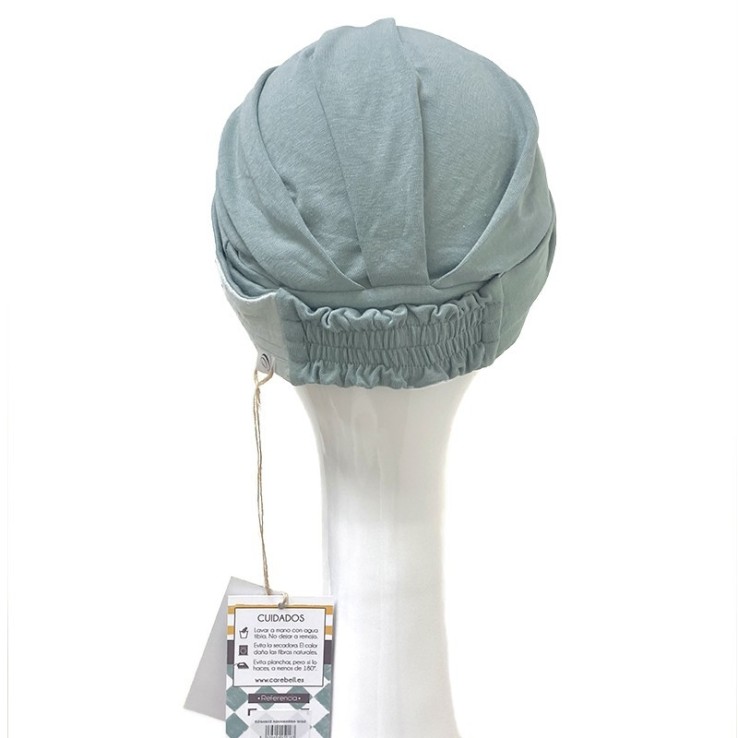 Turbante Elegance Aguamarina Gold