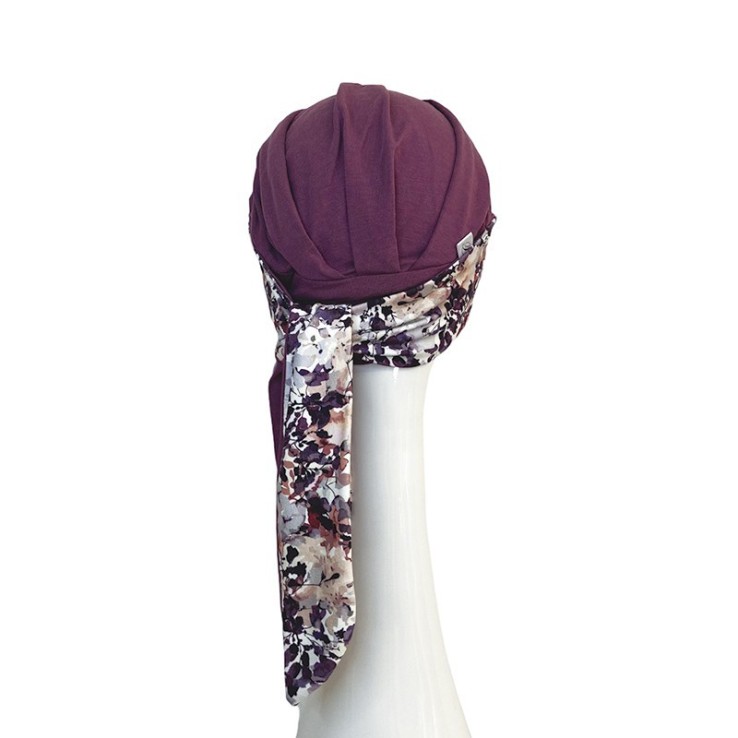 Pañuelo Smooth Malva Flores · Carebell