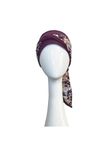 Pañuelo Smooth Malva Flores · Carebell