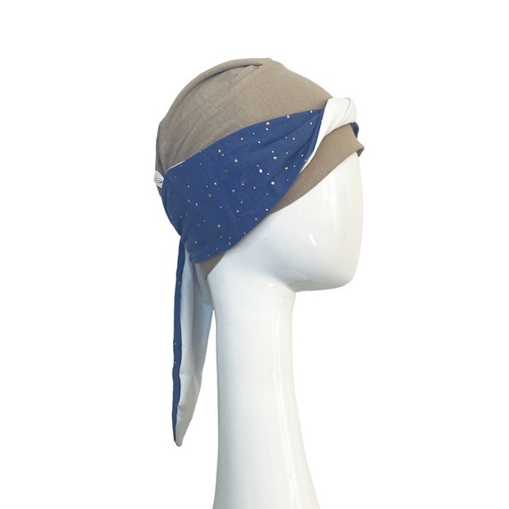 Pañuelo Smooth Blue Gold · Carebell