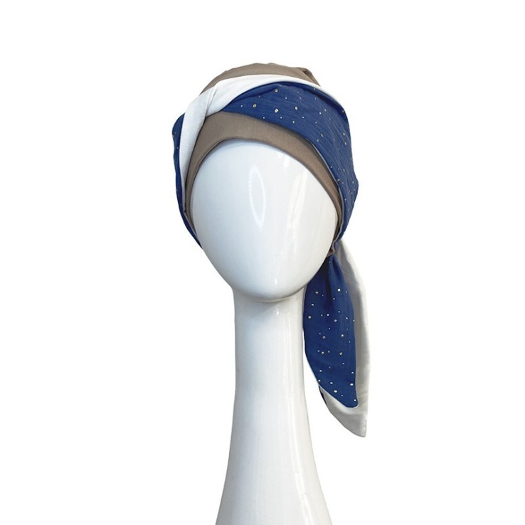 Pañuelo Smooth Blue Gold · Carebell