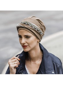 Turbante Confort Brown Inca · Carebell Headwear