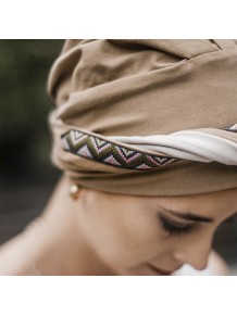 Turbante Confort Brown Inca · Carebell Headwear