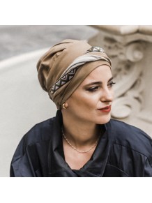 Turbante Confort Brown Inca · Carebell Headwear