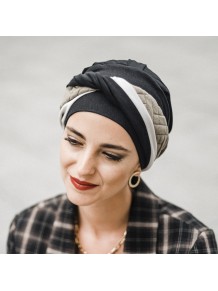 Turbante Elegance Black Padded · Carebell Headwear