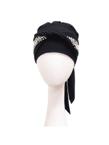 Pañuelo Smooth Ikat Negro · Carebell