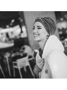 Turbante Confort Leopard Grey · Carebell Headwear