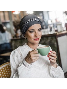 Turbante Confort Leopard Grey · Carebell Headwear