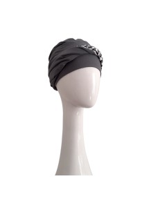 Turbante Confort Leopard Grey · Carebell Headwear