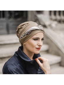 Turbante Confort Brown Inca · Carebell Headwear