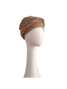 Turbante Confort Brown Inca · Carebell Headwear