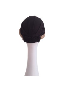 Turbante Elegance Black Padded · Carebell Headwear
