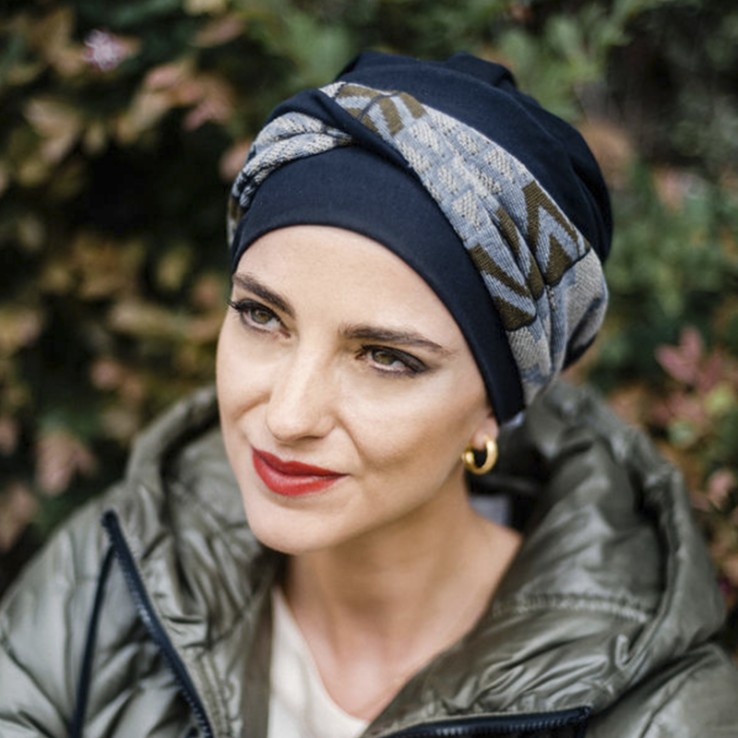 Turbante Elegance Zig Zag Grey · Carebell...