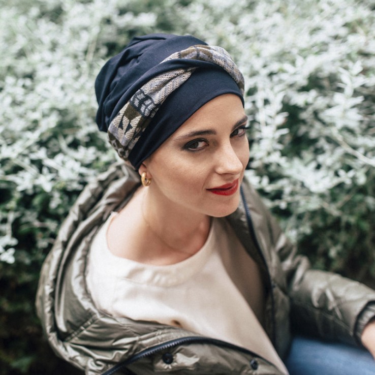 Turbante Elegance Zig Zag Grey · Carebell...