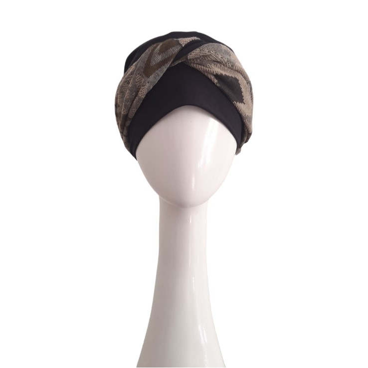 Turbante Elegance Zig Zag Grey · Carebell...