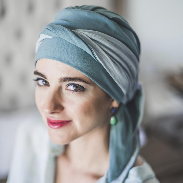 Pañuelo Smooth Aguamarina Gold · Carebell