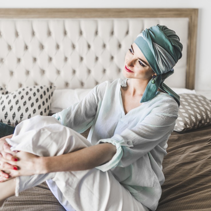 Pañuelo Smooth Aguamarina Gold · Carebell