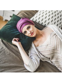 Turbante Elegance Malva Gold · Carebell