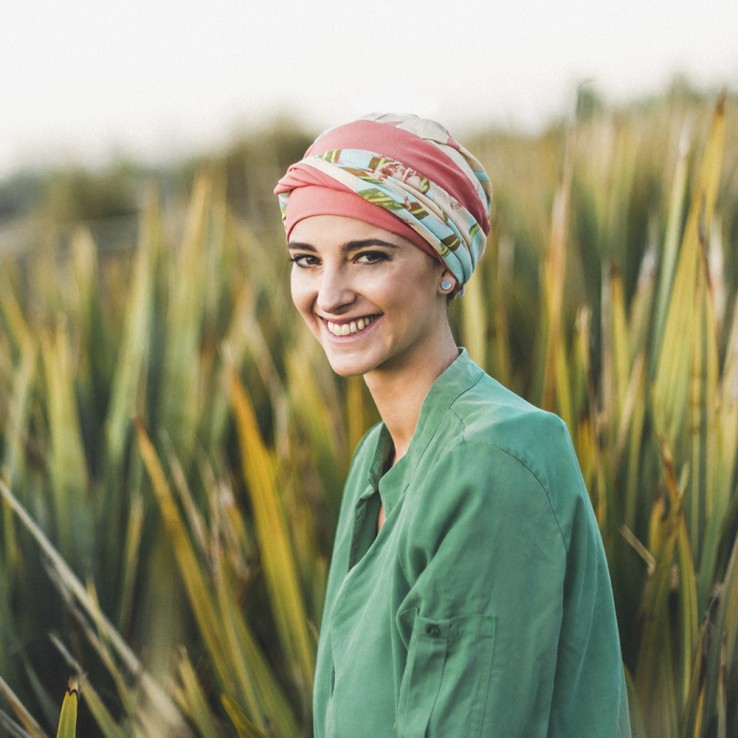Turbante Elegance Coral Exotic